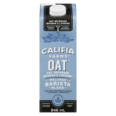 Califia Farms Oat Beverage Barista Blend 947 ml, $0.74/100ml