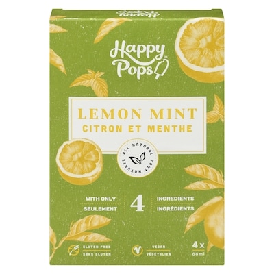 Happy Pop's Lemon Mint 256 ml, $3.12/100ml