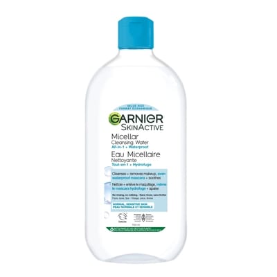 Garnier Micellar Water Facial Cleanser and Makeup Remover For Waterproof Makeup 700 ml, $3.00/100ml