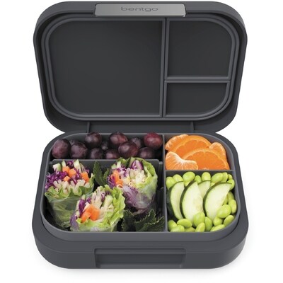 Bentgo Leak-Resistent Lunch Box, Slim, Stylish and Versatile, Black
