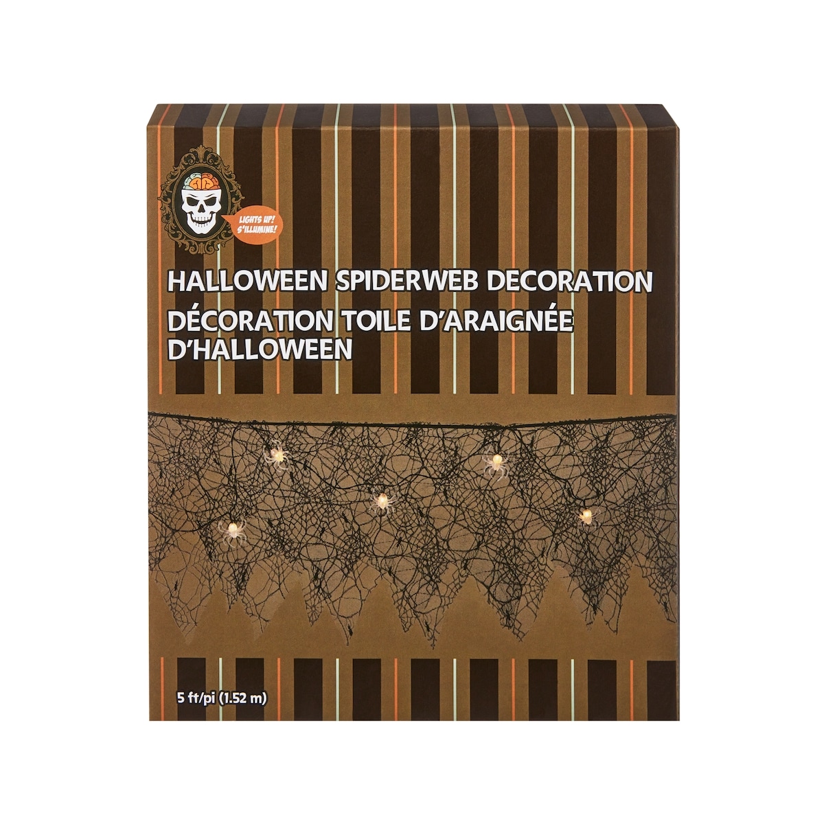 null Battery Operated Mesh Spider web Garlands -Spiders  1 ea, $12.00/1ea