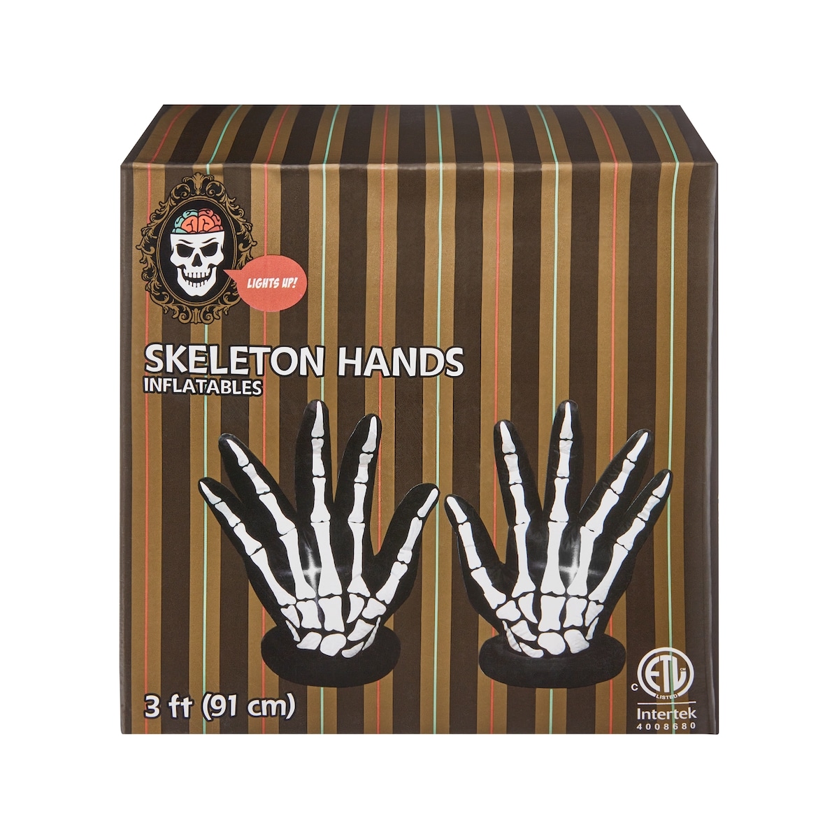 null Set of 2, 3ft  Battery Operated Inflatable Skeleton Hands 1 ea, $49.00/1ea