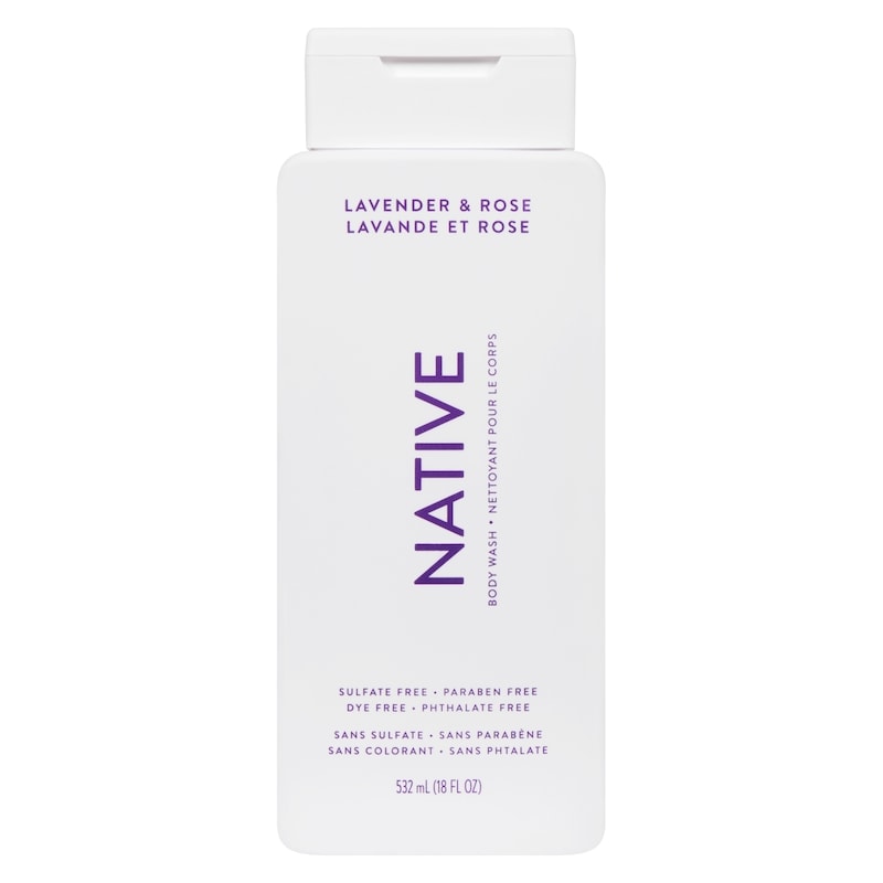 Natural Body Wash, Lavender and Rose, Sulfate Free, Paraben Free