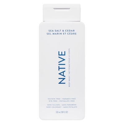 Native Natural Body Wash, Sea Salt and Cedar, Sulfate Free, Paraben Free 532 ml, $3.09/100ml