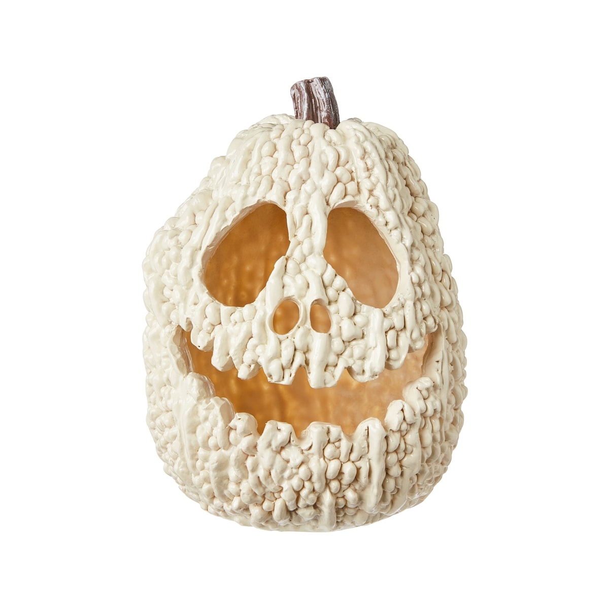 null 6IN Mini Light up  Led Gourd Pumpkins - Bone   1 ea, $12.00/1ea