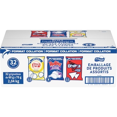 Frito-Lay Grignotines emballage de produits assortis format collation 2040 g, 1,70 $/100g