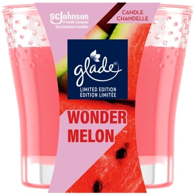 Glade Chandelle parfumée, Wonder Melon™, chandelle à une mèche 1 ea, 6,49 $/1ch