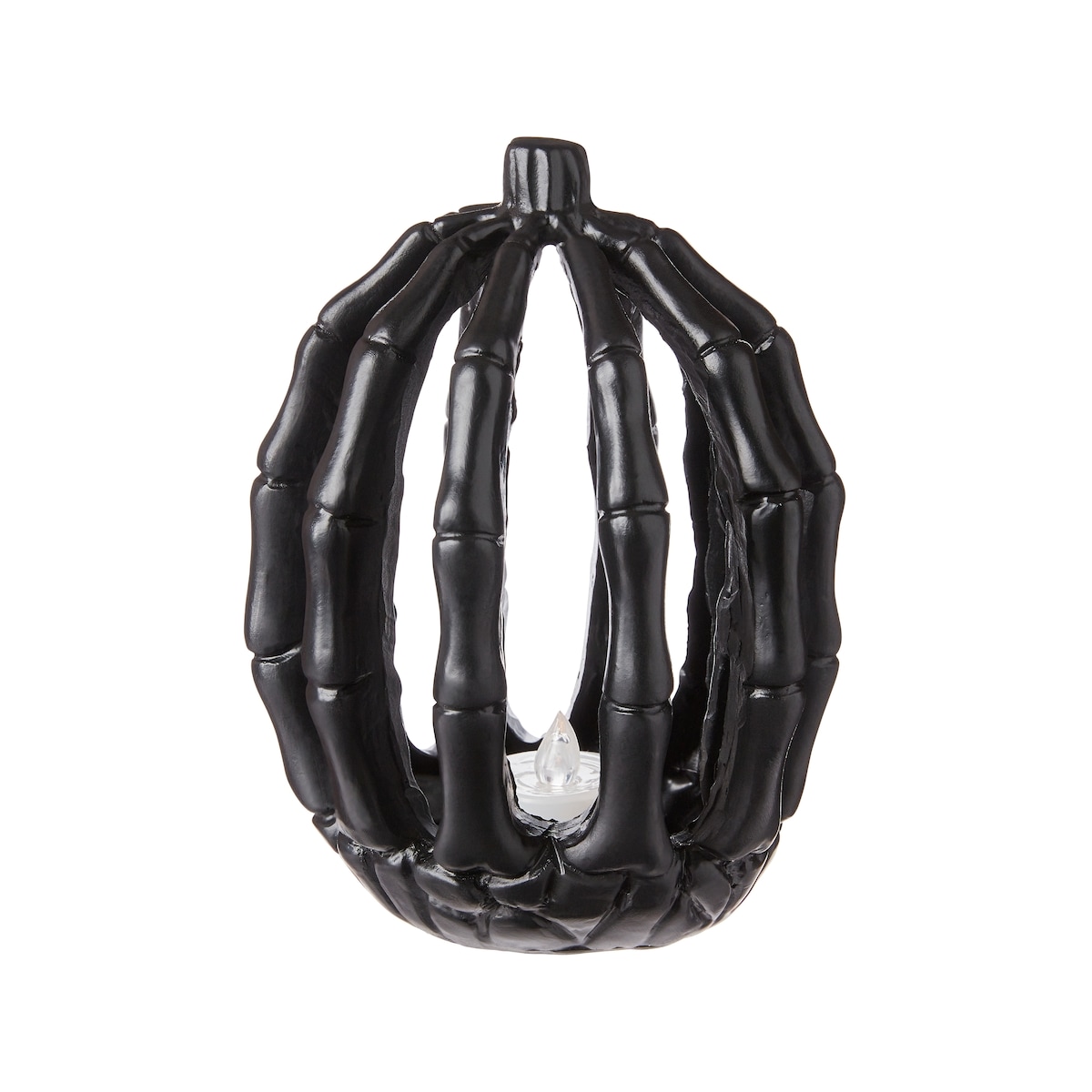 null 6IN Battery Operated Bone Pumpkin décor -Black   1 ea, $16.00/1ea