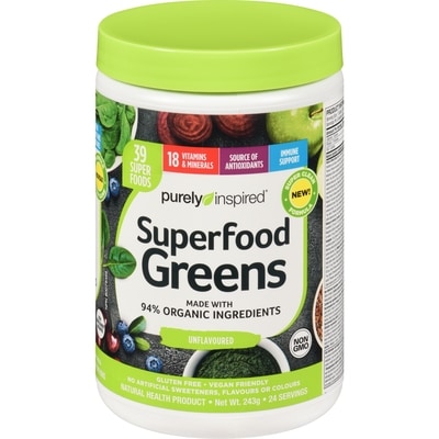 Purely Inspired Superfood Greens Unflavoured 243 g, $13.99/100g