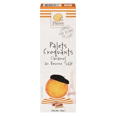 Pierre Biscuiterie Palets croquants caramel au beurre salé 150 g, 3,93 $/100g