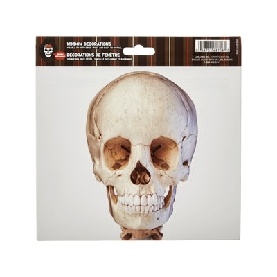 null Pellicule autocollante de crâne pour fenêtre/mur de 7,8 x 7,8 po 1 ea, 2,00 $/1ch