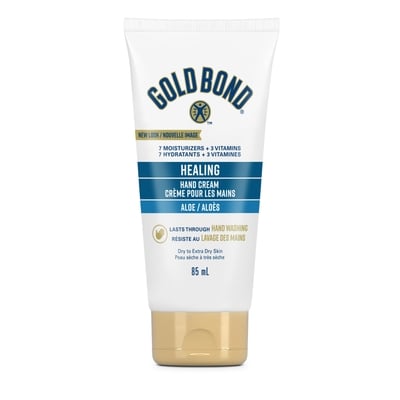 Gold Bond Healing Hand Cream, 100% Non-Greasy Cream Formulated With 7 Intensive Moisturizers and 3 Skin-Nurturing Vitamins to Hydrate and Repair Dry Hands 85 ml, $8.46/100ml