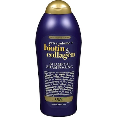 Ogx Shampooing extra volume avec biotine et collagène 750 ml, 2,80 $/100ml