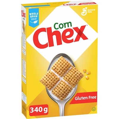 General Mills Corn Chex Breakfast Cereal, Gluten Free, Whole Grains, 340 g 340 g, $1.76/100g