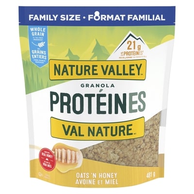 Nature Valley Protein Granola, Oats 'n Honey, Family Size