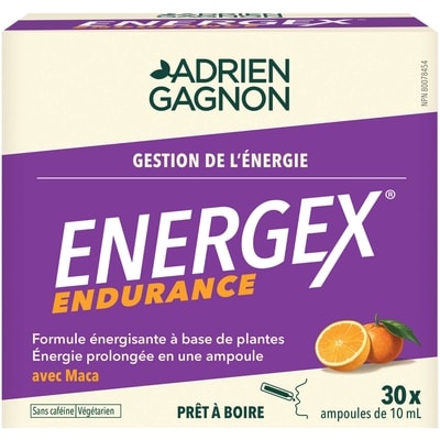 Santé naturelle Energex endurance gestion de l'énergie 30 ea, 0,63 $/1ch