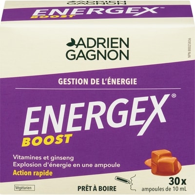 Santé naturelle Energex boost gestion de l'énergie 30 ea, 0,63 $/1ch