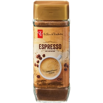 le Choix du Président Café espresso instantané 80 g, 6,25 $/100g