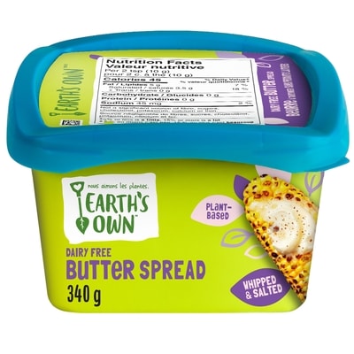 Earth's Own Dairy-Free Butter Spread 340 g, $1.91/100g