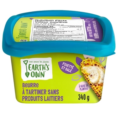 Earth’s Own Beurre à tartiner sans produits laitiers 340 g, 1,91 $/100g