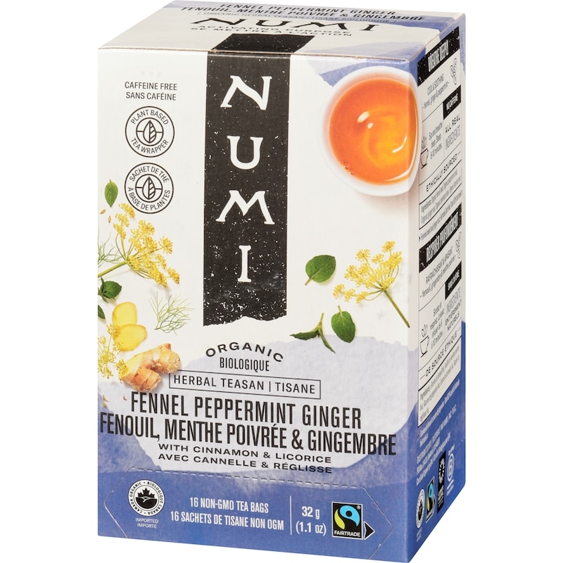 Herbal Teasan Fennel Peppermint Ginger With Cinnamon & Licorice