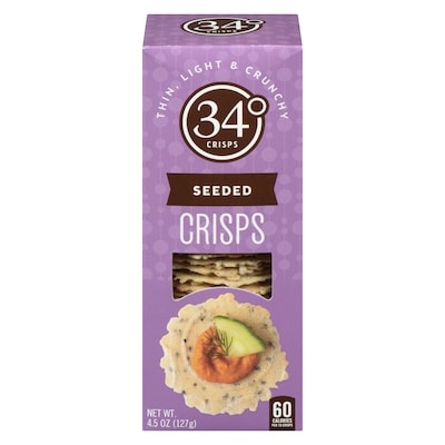 34 Degrees Crisps Seeded 127 g, $6.30/100g
