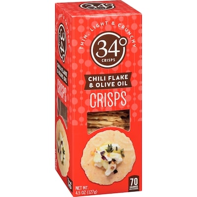 Crisps flocons de chili et huile d'olive