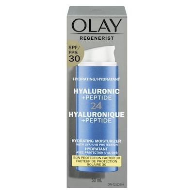 Olay Regenerist Hyaluronic + Peptide 24 Face Moisturizer, Fragrance-Free, Spf 30 50 ml, $99.98/100ml