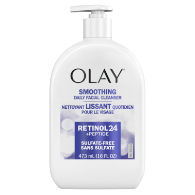 Olay Nettoyant pour le visage rétinol 24 + pep, lissant, sans sulfate 473 ml, 2,69 $/100ml