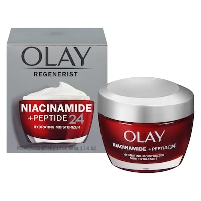Olay Regenerist Niacinamide + Peptide 24 Face Moisturizer 48 g, $89.56/100g