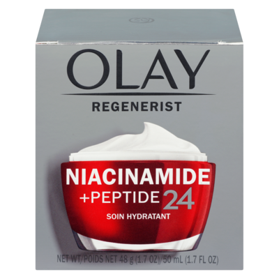 Olay Hydratant pour le visage Regenerist niacinamide + peptide 24 48 g, 89,56 $/100g