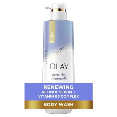 Olay Cleansing & Renewing Nighttime Body Wash with Vitamin B3 and Retinol 591 ml, $2.03/100ml