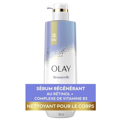 Olay Nettoyant pour le corps ravivant et purifiant de nuit  avec vitamine B3 ET rétinol 591 ml, 2,37 $/100ml
