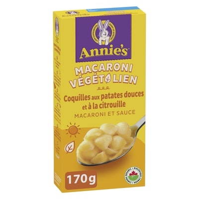 Annie's Végétalien Coquilles aux patates douces et à la citrouille 170 g, 1,76 $/100g