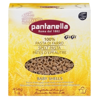 Pantanella 100% Spelt Pasta Baby Shells 454 g, $0.88/100g