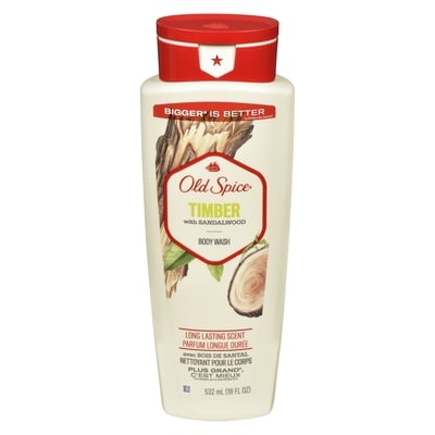 Old Spice Nettoyant pour le corps Timber avec bois de santal 532 ml, 1,88 $/100ml
