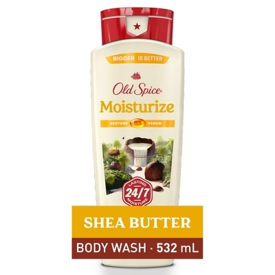 Old Spice Men's Body Wash Moisturize with Shea Butter 532 ml, $1.88/100ml
