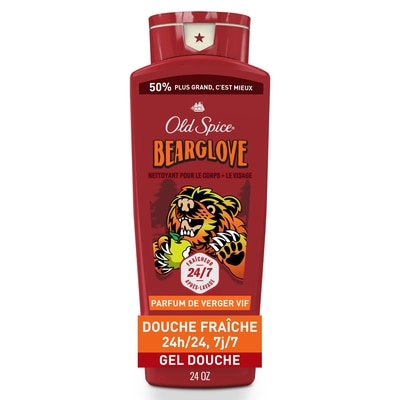 Old Spice Nettoyant pour le corps  pour hommes, Bearglove, mousse longue durée 709 ml, 1,41 $/100ml