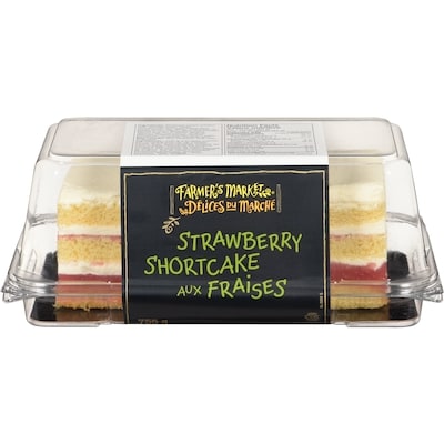 Délices du Marché Shortcake aux fraises 755 g, 2,38 $/100g