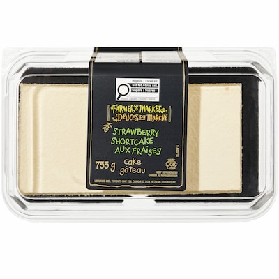 Délices du Marché Shortcake aux fraises 755 g, 2,25 $/100g