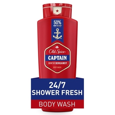 Old Spice Captain Body Wash, Bergamot Scent 709 ml, $1.59/100ml