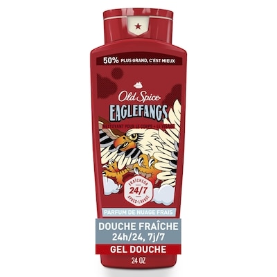 Old Spice Nettoyant pour le corps  pour hommes, Eaglefangs, mousse longue durée 709 ml, 1,41 $/100ml