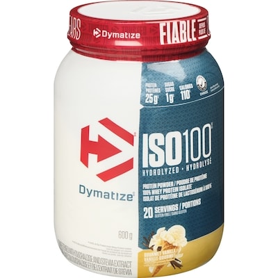 Dymatize Iso100 poudre de protéine vanille gourmet 600 g, 10,50 $/100g