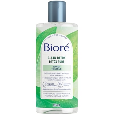 Biore Clean Detox Toner, for Normal to Combination Skin 235 ml, $5.10/100ml