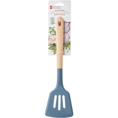 le Choix du Président Spatule à rainures en bois de hêtre avec tête en silicone, bleu 1 ea, 8,00 $/1ch
