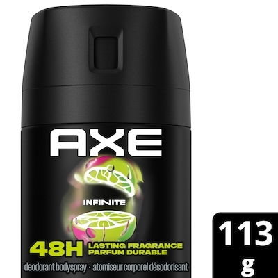 Axe Atomiseur Corporel, Infinite Pamplemousse et Patchouli 113 g, 3,98 $/100g