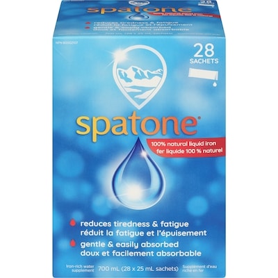 Spatone Supplément d'eau riche en fer 28 ea, 1,21 $/1ch