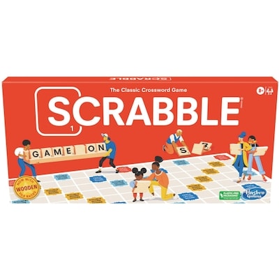 Hasbro Jeu de plateau Scrabble, jeu de mots croisés classique,  Version anglaise 1 ea, 30,00 $/1ch