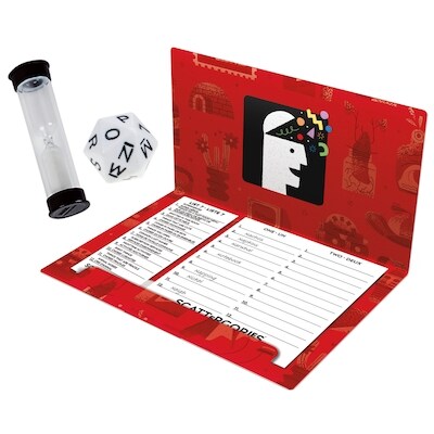 Jeu Scattergories classique, jeu de groupe pour ados et adultes, à partir de 13 ans, jeu de société pour 2 joueurs et plus