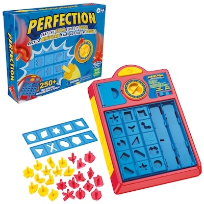 Jeu pour enfants Perfection, jeu sautant, plus de 250 combinaisons possibles sur le plateau, jeux pour 1 joueur ou plus